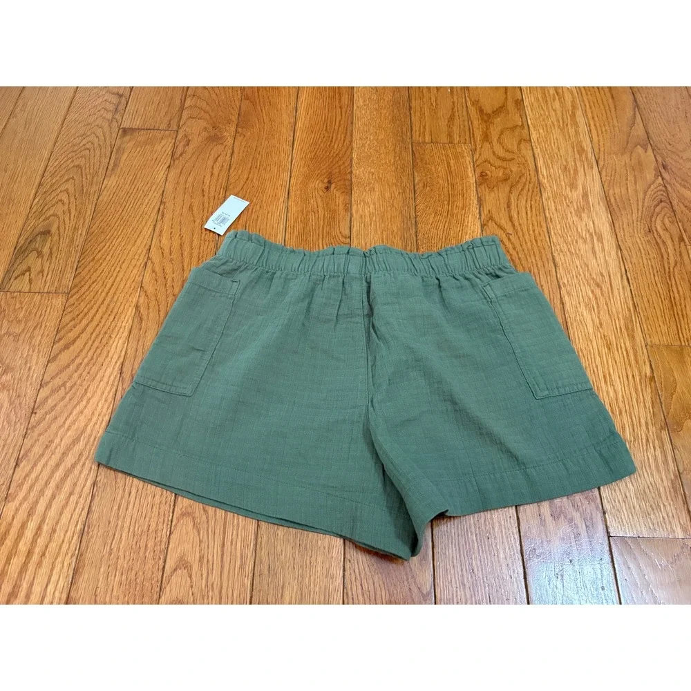 Old Navy Girls XL 14-16 Green Cotton Gauze Pull On Shorts NWT
